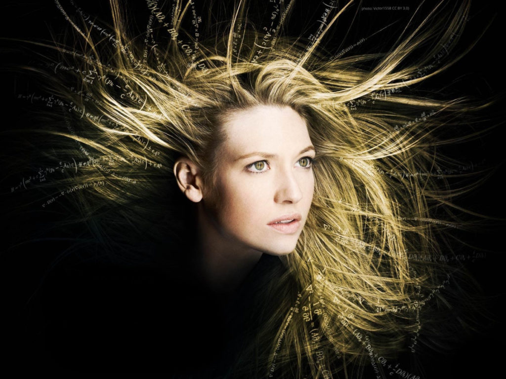 image of a girl with her hair all askew